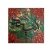 Acrylic Technique Persian Calligraphy Art on Canvas by Daniel Bakshi