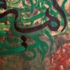 Original Persian Calligraphy Acrylic Art Painting on Canvas by Daniel Bakshi