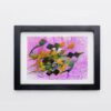 Original Persian Calligraphy Acrylic Painting on Cardboard
