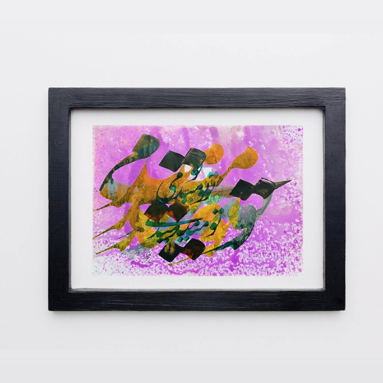 Acrylic Persian Calligraphy Art on Cardboard – Original Work