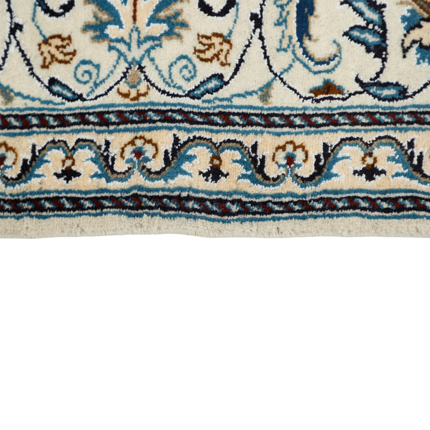 Persian Carpet with Wool Hand-Knotted Genuine in Birjand Lachak Toranj