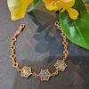 Copper Bracelet – Floral Turquoise Model