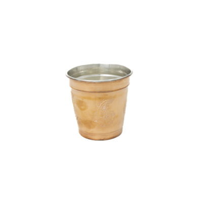 Persian Copper Cup – Handcrafted with Handle for Cold Drinks – Hammered Darius