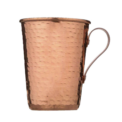 Persian Copper Cup – Handcrafted with Handle for Cold Drinks – Hammered Pack of 3