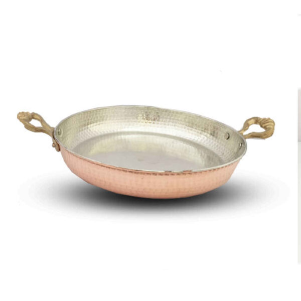 Hammered Persian Copper Frying Pan - Saman Design