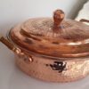 Persian Copper Sauté Pan - Hand-Hammered with Lid (Aidin Model)