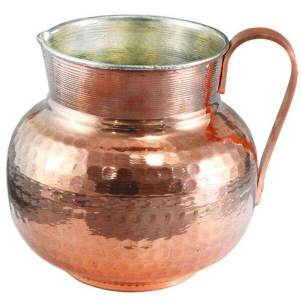 Persian Copper Pitcher Hammered Model Yekta