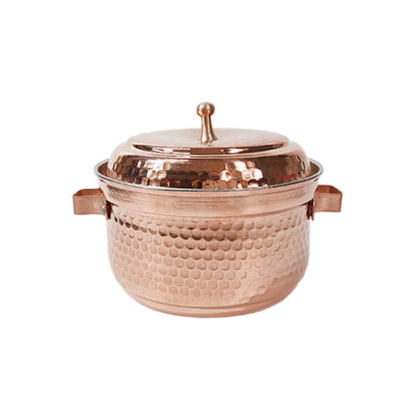 Persian Copper Stock Pot - Hammered & Handcrafted Nader