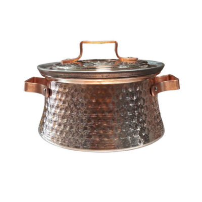 Persian Copper Stock Pot – Hammered & Handmade Aftab