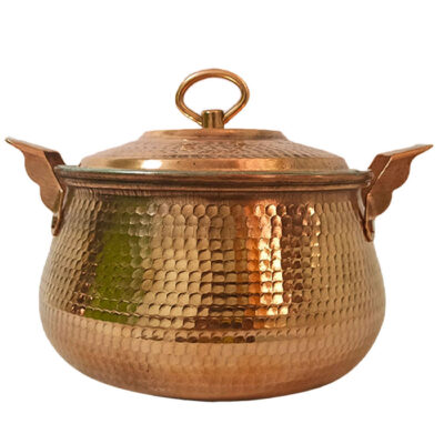 Persian Copper Stock Pot – Hammered & Handmade Arsam