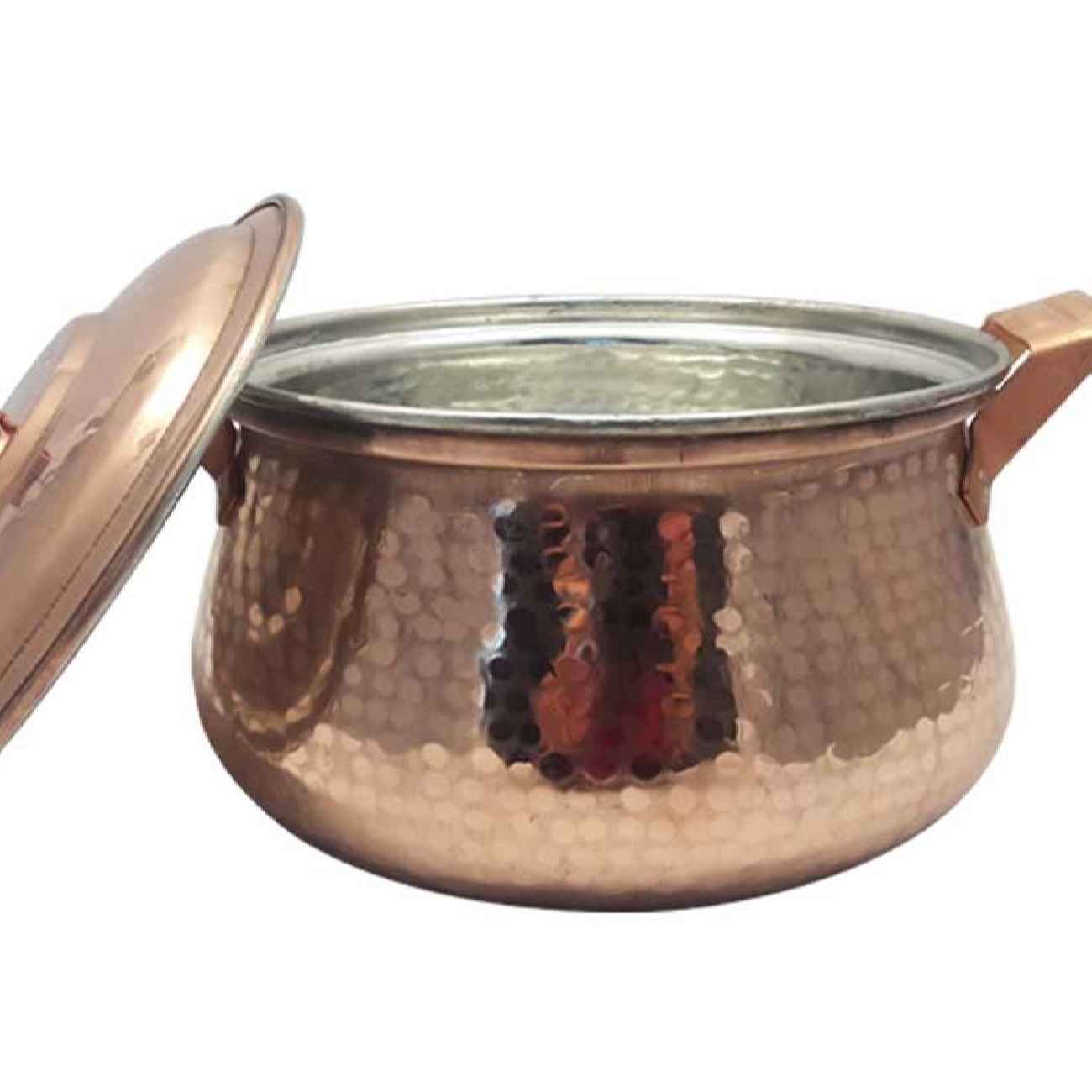 Persian Copper Stock Pot – Traditional Hammered Cooking Model Khosrow