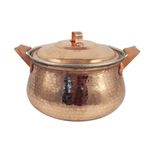 Persian Copper Stock Pot – Traditional Hammered Cooking Model Khosrow