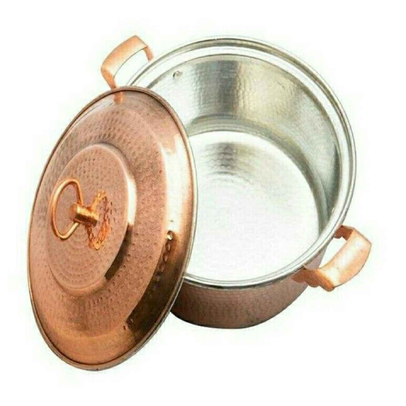 Persian Copper Stock Pot – Traditional Hammered Cooking Style Sepehr
