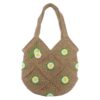 Handwoven Crochet Tote Bag with Chamomile Design