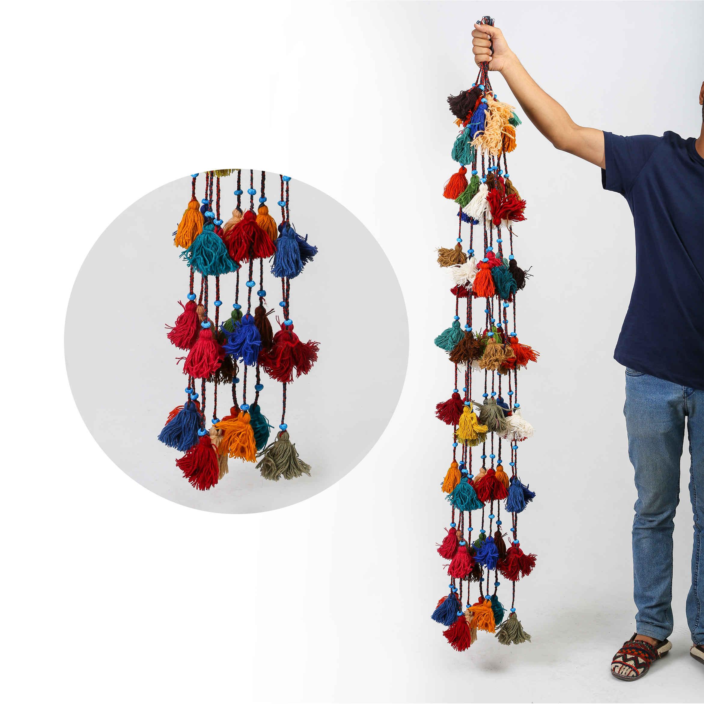 Persian DIY Tassel Wall Hanging Traditional Pack of 10