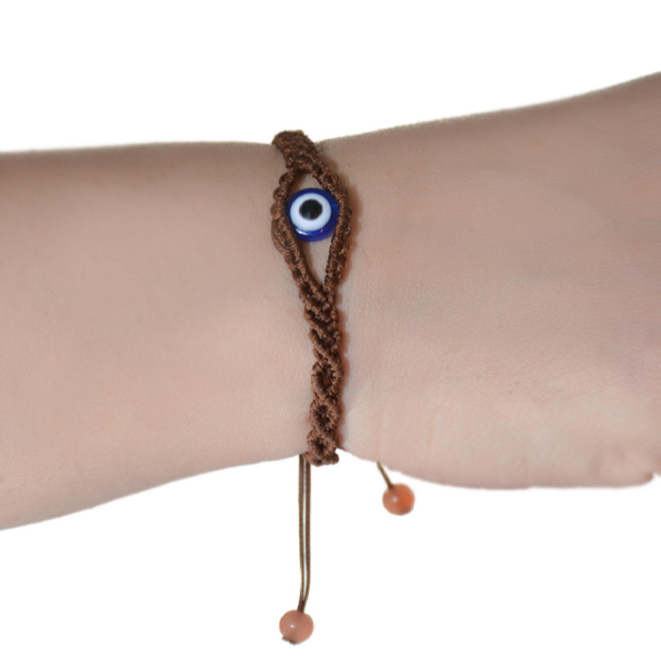 Persian Embroidered Bracelet with Evil Eye Design for Women