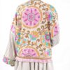 Persian Embroidered Manto for Women with Floral Design