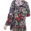 Persian Embroidered Manto with Floral Design