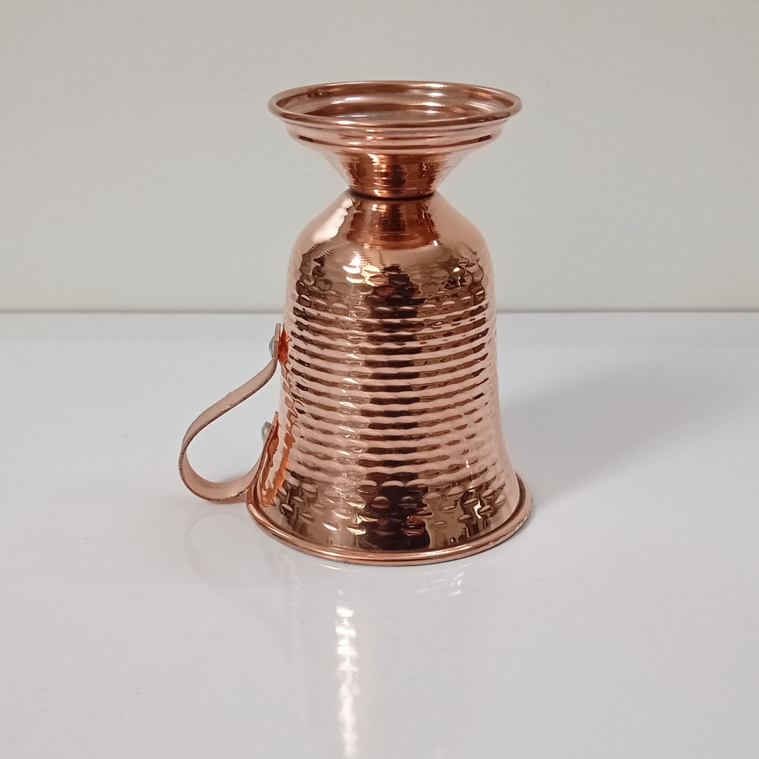 Persian Copper Cup – Handcrafted with Handle for Cold Drinks – Hammered Parastoo