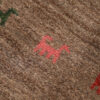 Persian Gabbeh Rug with Wool Handwoven in Fars Animal Motifs