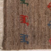 Persian Gabbeh Rug with Wool Handwoven in Fars Animal Motifs