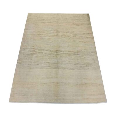 Persian Gabbeh Rug with Wool Handwoven in Iran Cream
