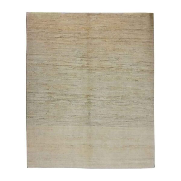 Persian Gabbeh Rug with Wool Handwoven in Iran Cream