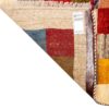 Persian Gabbeh Wool Rug Authentic Handwoven in Fars Checkered Cream