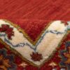 Persian Gabbeh Wool Rug Handwoven in Fars Floral Bordered