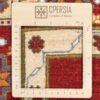 Persian Gabbeh Wool Rug Handwoven in Fars Floral Bordered