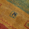 Persian Gabbeh Wool Rug Handwoven in Fars Striped
