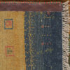Persian Gabbeh Wool Rug Handwoven in Fars Striped