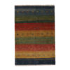 Persian Gabbeh Wool Rug Handwoven in Fars Striped