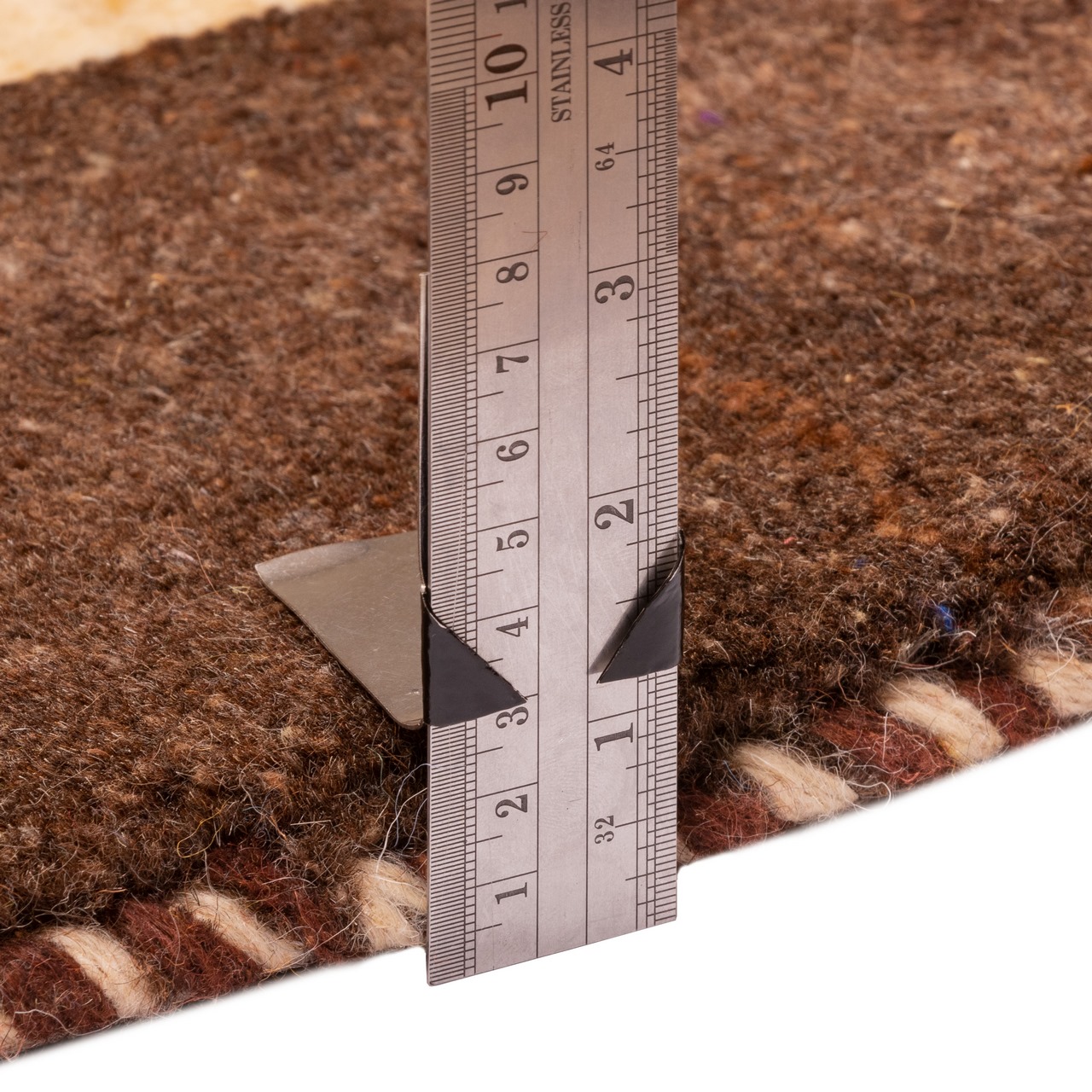 Persian Gabbeh Wool Rug Handwoven in ‌Fars Bordered Animal Motifs