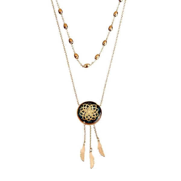 Persian Gold Plated Necklace for Women Model Dream Catcher