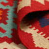 Persian Kilim Rug with Wool Handwoven in Isfahan Qashqai Red
