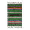 Persian Kilim Rug with Wool Handwoven in Lorestan Striped Green