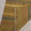 Persian Kilim Rug with Wool Handwoven in Striped Cream