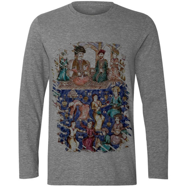 Long Sleeve Traditional Design T-Shirt for Men – Persian Heritage Style