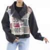 Persian Loose Fit Manto for Women with Patchwork Design