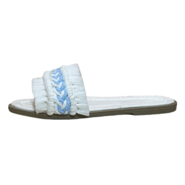 Macrame Boho Chic Slippers for Women Model Flat