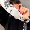 Persian Neck Scarf for Women with Calligraphy Design