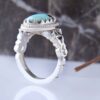 Persian Neyshabur Turquoise Silver Ring for Men