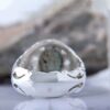 Persian Neyshabur Turquoise Silver Ring for Men Handcrafted