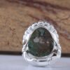 Persian Neyshabur Turquoise Silver Ring for Men Handcrafted AM_4806