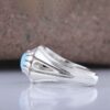 Persian Neyshabur Turquoise Silver Ring for Men Model Spider