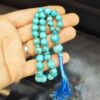 Persian Neyshabur Turquoise Rosary: 33 Prayer Beads Tasbih