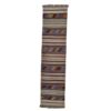 Persian Rug Table Runner with Traditional Striped Design