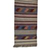 Persian Rug Table Runner with Traditional Striped Design