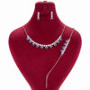 Persian Silver Jewelry Set with Ruby Gemstone for Women